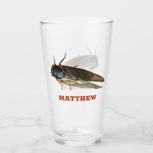 Cicada Bug, Insect Photo Personalised Glass