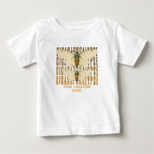 Cicada Cicadapocalypse 2024 Custom Location Baby T-Shirt