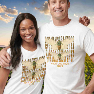 Cicada Cicadapocalypse 2024 Custom Location T-Shirt