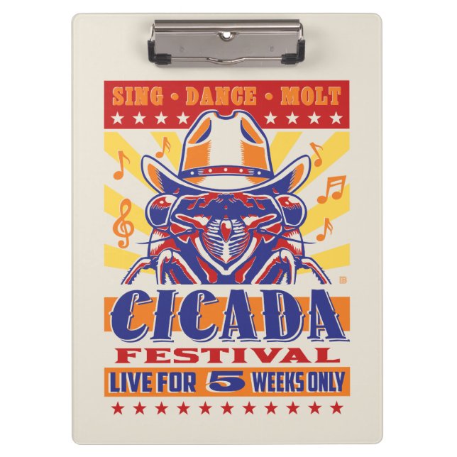 Cicada Country Music Festival Clipboard (Front)