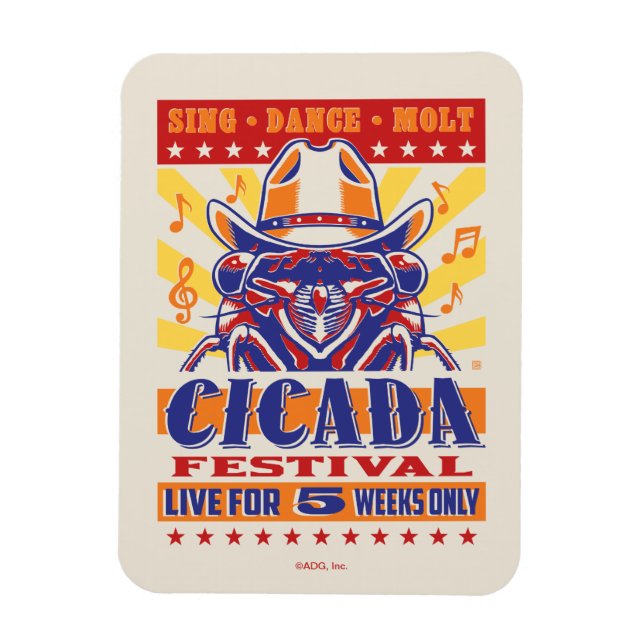 Cicada Country Music Festival Magnet (Vertical)