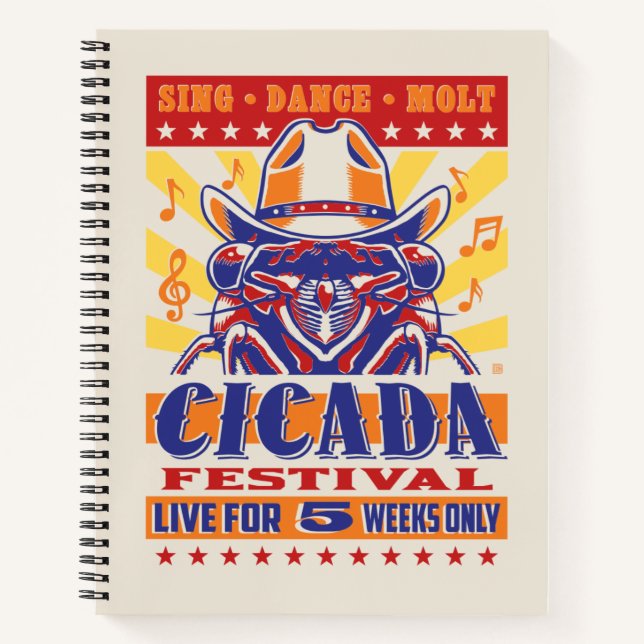 Cicada Country Music Festival Notebook (Front)