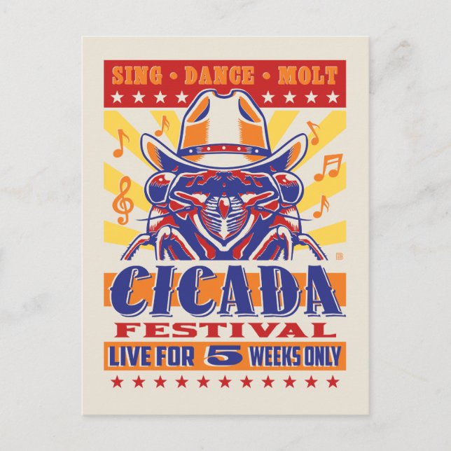 Cicada Country Music Festival Postcard (Front)