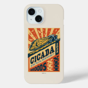 Cicada Invasion 2024 Letter Press iPhone 15 Case