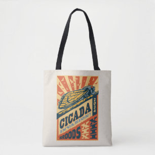 Cicada Invasion 2024 Letter Press Tote Bag