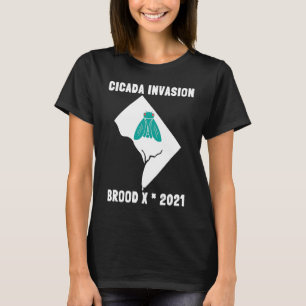 Cicada Invasion Brood X 2021 Washington DC State O T-Shirt