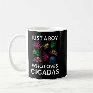 Cicada Invasion  Just a Boy Who Loves Cicadas Coffee Mug