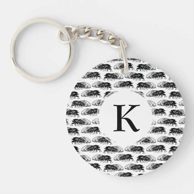 Cicada - Magicicada - Emergence Elegant Pattern Key Ring (Front)