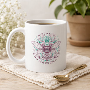 Cicada Quote Just a Girl Who Loves Cicadas Coffee Mug