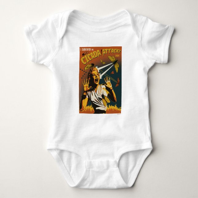 Cicada Screaming Lady 2024 Baby Bodysuit (Front)