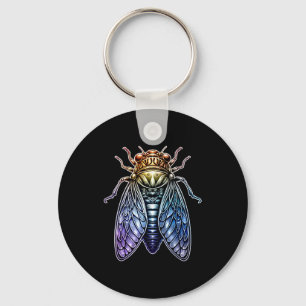 Cicada Shirt Insect Great Eastern Brood X Cicadas Key Ring
