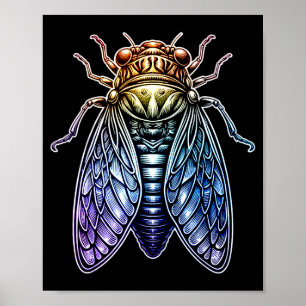 Cicada Shirt Insect Great Eastern Brood X Cicadas Poster
