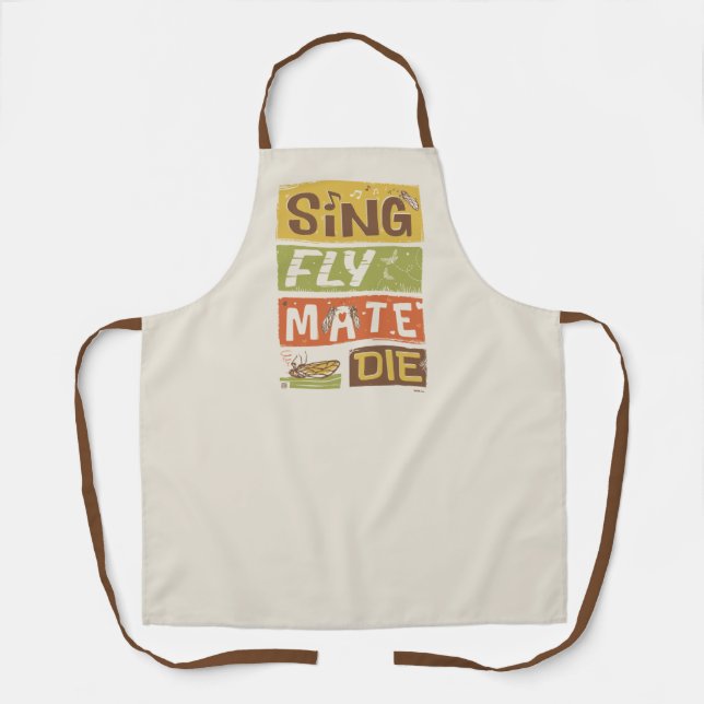 Cicada Sing Fly Mate Die Apron (Front)