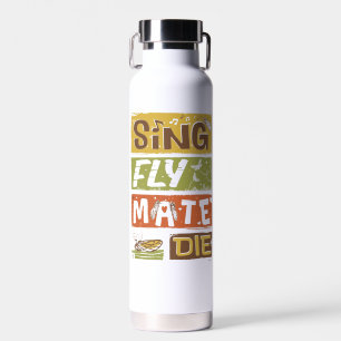Cicada Sing Fly Mate Die Water Bottle