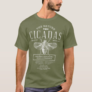 Cicada Summer 2024 Double Brood Appearance Biology T-Shirt