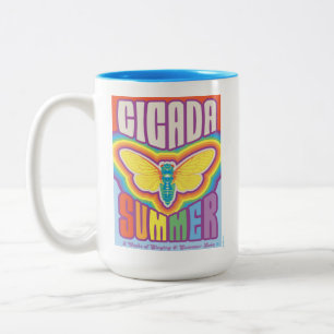 Cicada Summer Love Two-Tone Coffee Mug