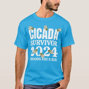 CICADA SURVIVOR 2024 Broods XIII XIX T-Shirt