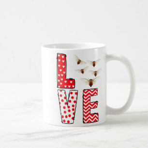 Cicada Valentines Day Love Valentine Cute Hearts Coffee Mug