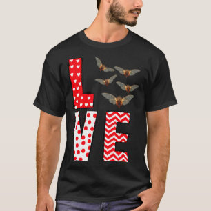 Cicada Valentines Day Love Valentine Cute Hearts T-Shirt