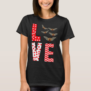 Cicada Valentines Day Love Valentine Cute Hearts T-Shirt