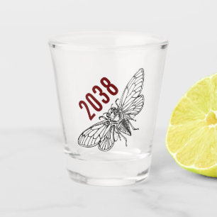 Cicadas 2038 shot glass