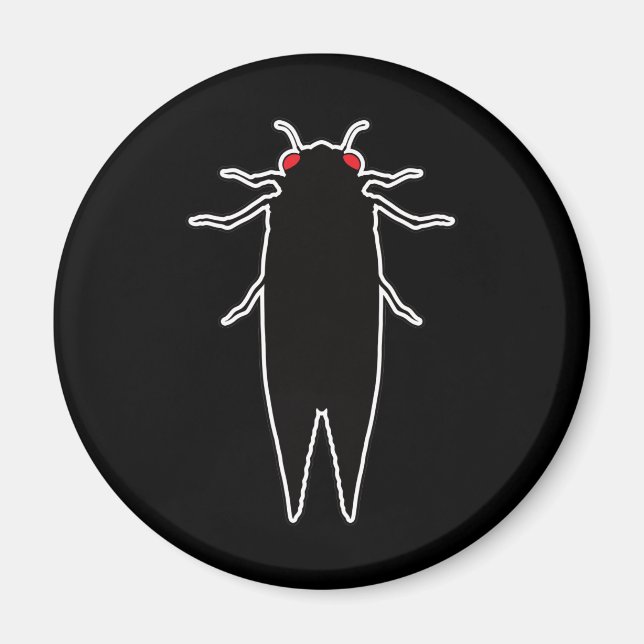 Cicadas Cicada Zombie Bugs – Entomology Geek Magnet (Front)