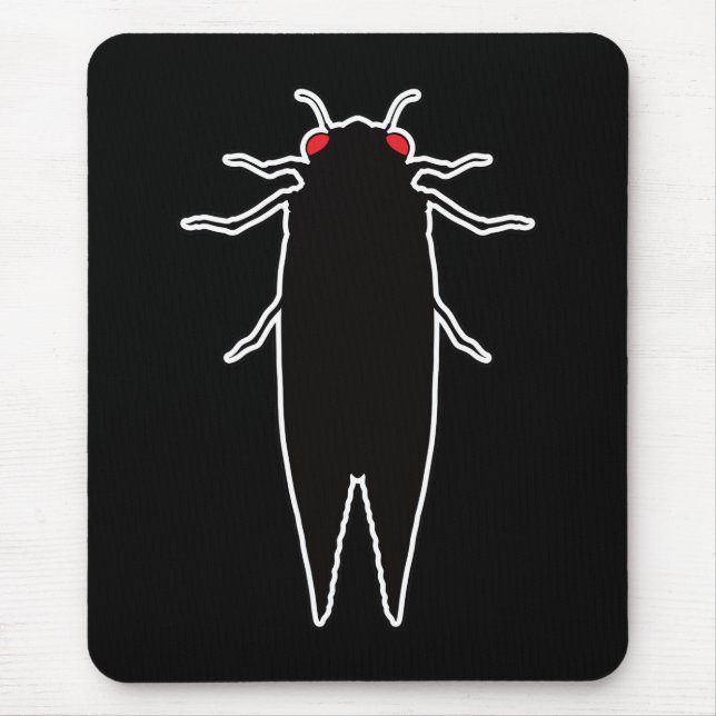 Cicadas Cicada Zombie Bugs – Entomology Geek Mouse Mat (Front)