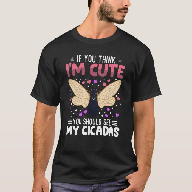Cicadas Heart Valentine's Day Animal For Womens Ki T-Shirt (Front)