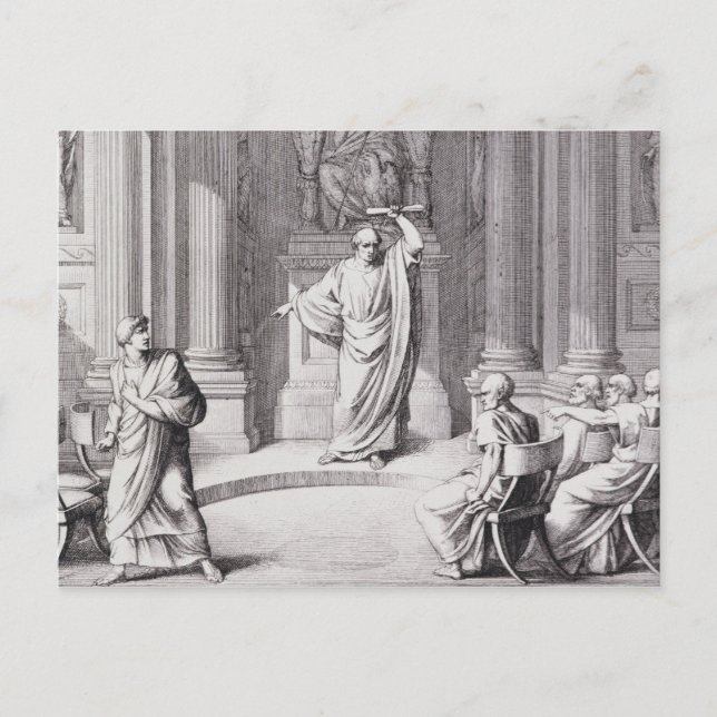 Cicero Denouncing Catiline Postcard (Front)