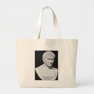 Cicero "Good & Evil" Wisdom Quote Cards & Gifts Large Tote Bag