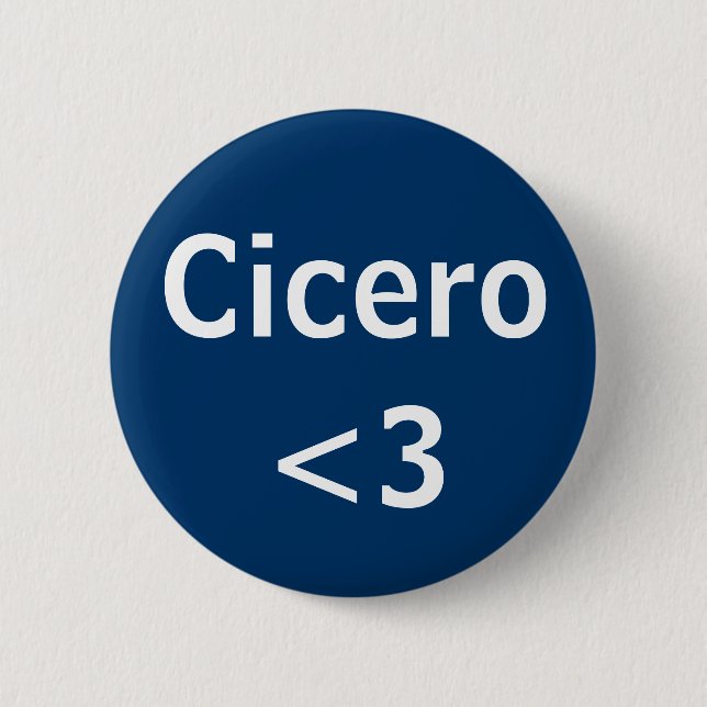 Cicero Roman lawyer love 6 Cm Round Badge (Front)