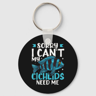 Cichlid Fish Funny Animals African Aquarium Key Ring