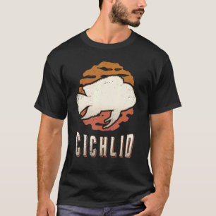 Cichlid Fish Vintage Retro Classic Animal Sunset T-Shirt