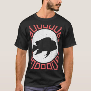 Cichlid Fish Vintage Retro Style Animal T-Shirt