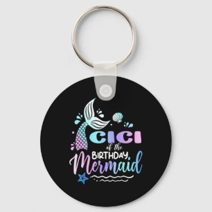 Cici Of The Birthday Mermaid Family Matching Key Ring