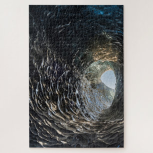 Cicular Opening In An Ice Cave Jigsaw Puzzle