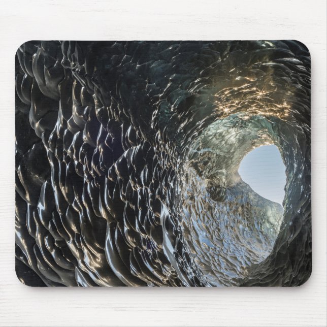 Cicular Opening In An Ice Cave Mouse Mat (Front)
