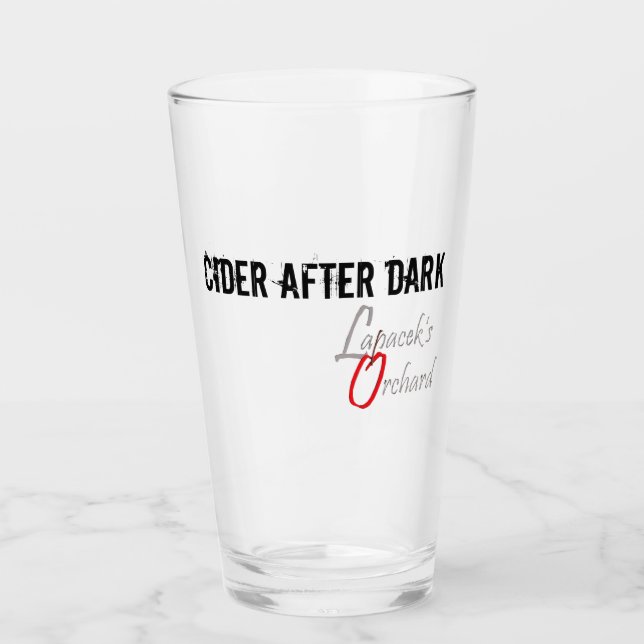 Cider After Dark Glass (Front)