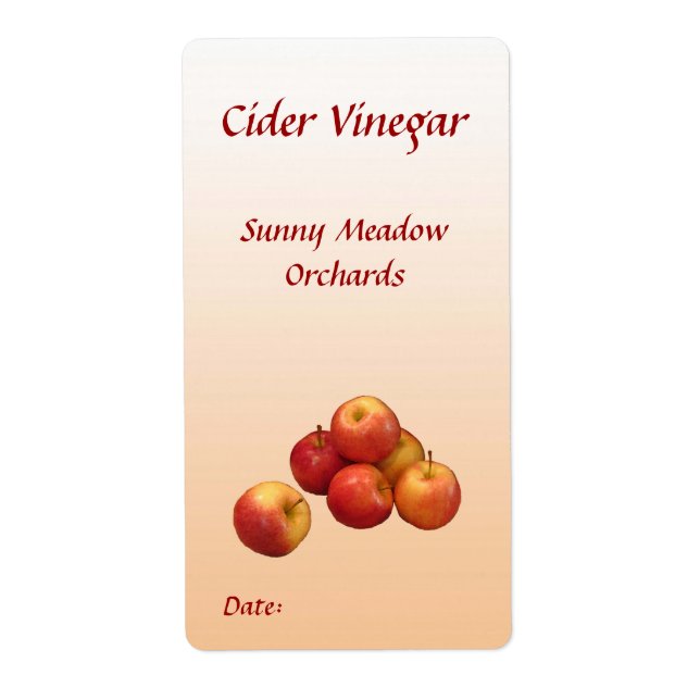 Cider Vinegar Labels (Front)