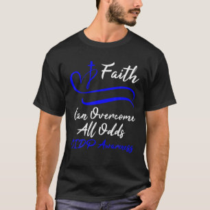 CIDP Awareness Support Blue Ribbon CIDP Christian  T-Shirt