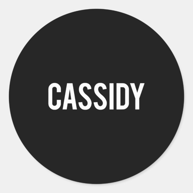 Cidy - Cool New Funny Name Fan Gift Tee  Classic Round Sticker (Front)