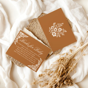 Cielito Lindo baby shower Book request Card