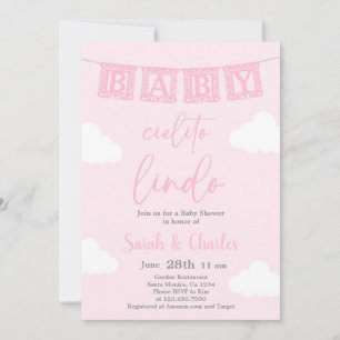 Cielito Lindo Baby Shower Girl Invitation