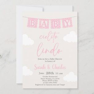 Cielito Lindo Baby Shower Girl Invitation