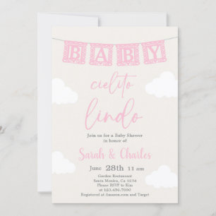 Cielito Lindo Baby Shower Girl Invitation