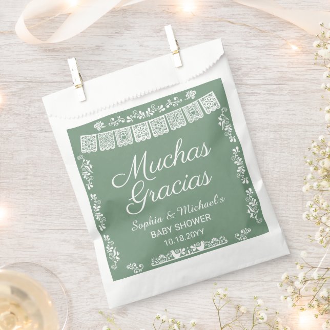 Cielito Lindo Baby Shower Muchas Gracias Favour Bags (Clipped)
