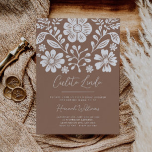 Cielito Lindo Baby Shower Terracotta Invitation
