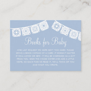 Cielito Lindo Blue Arch Papel Picado Baby Shower Enclosure Card