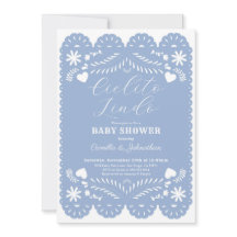 Cielito Lindo Blue Baby Shower Invitation