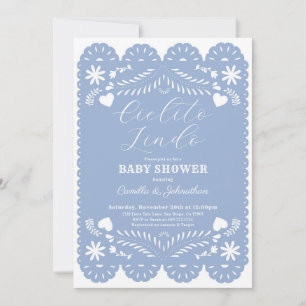 Cielito Lindo Blue Baby Shower Invitation